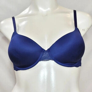 34DD Gilligan & O'Malley Everyday Lift Push-Up Underwire Bra‎ Nighttime Blue New